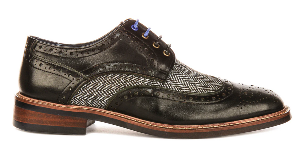 Justin Reess Sean Tweed Brogue in Black