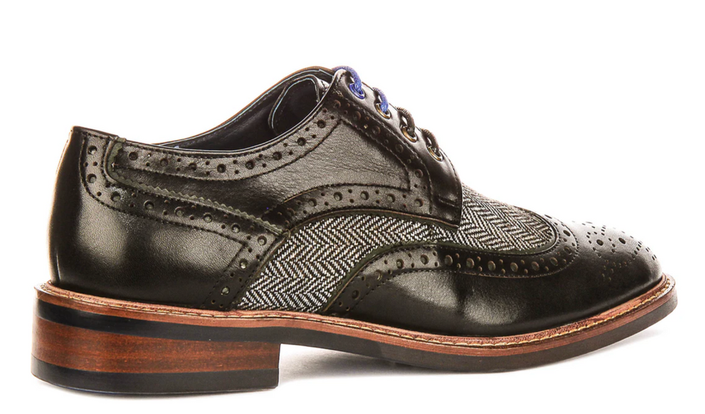 Justin Reess Sean Tweed Brogue in Black