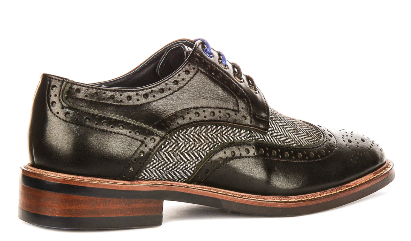 Justin Reess Sean Tweed Brogue in Black