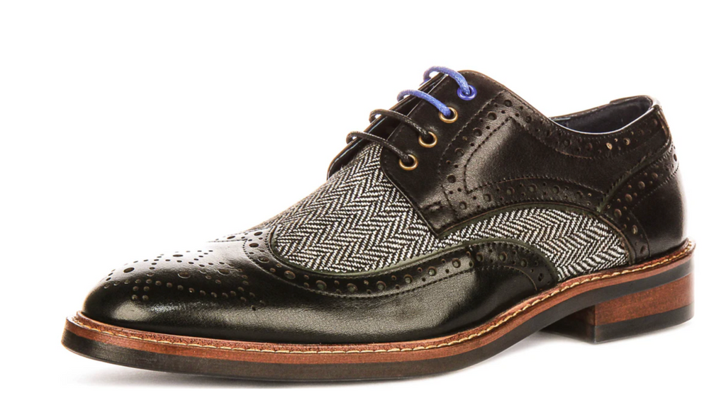 Justin Reess Sean Tweed Brogue in Black