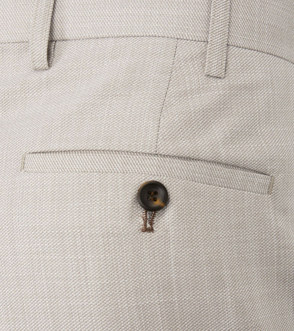 Skopes Redding Suit Tapered Trousers Stone Beige